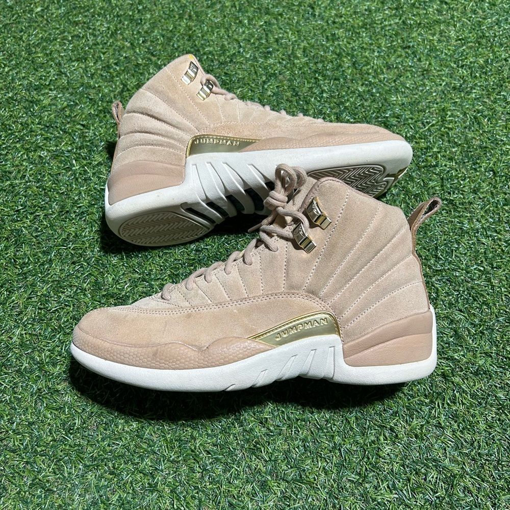 Jordan Sneakers in Beige with Gold Accents